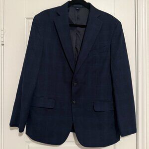 JoS. A. Bank Clothing Co.1905 Slim Fit Dark Blue Check Blazer Size 42S
